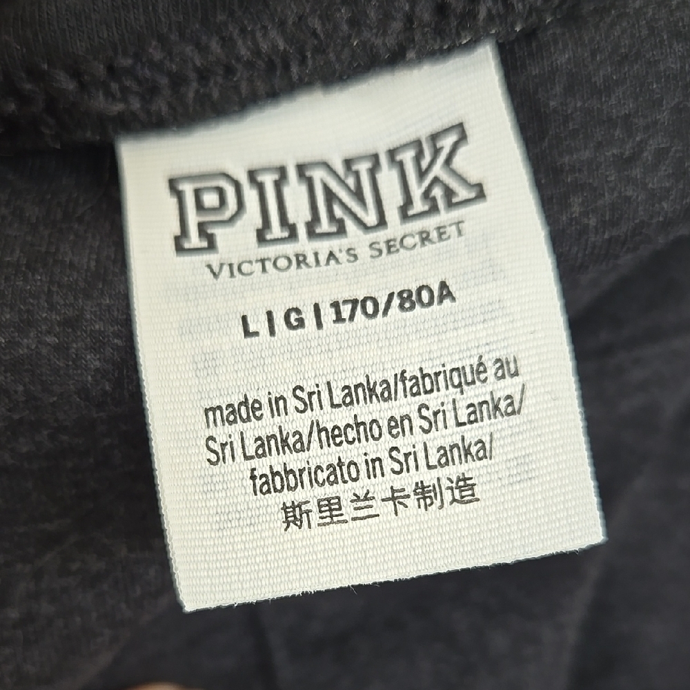 1986 Pink Victoria's Secret Cotton High Waist Full Length Leg Size L - Picture 6 of 11